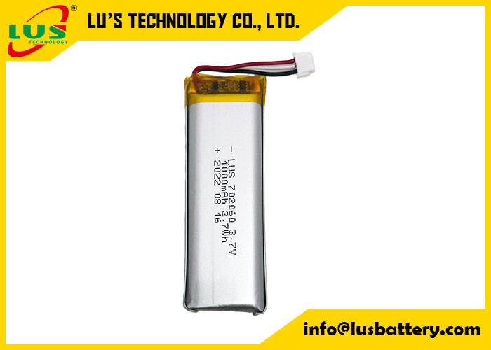 De alta capacidade ultra fino da bateria 3.7V do polímero do lítio LP702060 para Mini Printer