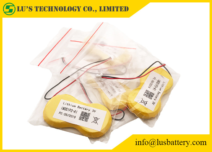 Bateria de lítio 1200mah de IMOS 2P CR2450 3V com 51021 E 35mm para o Signage de Digitas