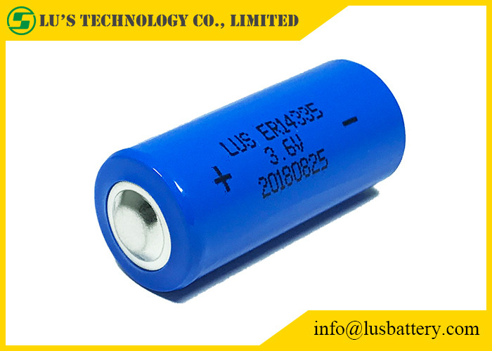 Pilha do cloreto de Thionyl do lítio da bateria 1.65Ah do lítio 3,6 V de 2/3AA ER14335 para alarmes de fumo