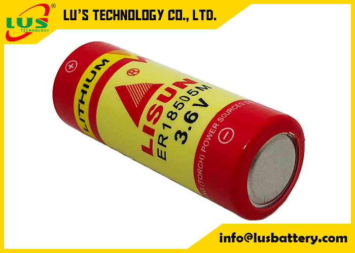Bateria preliminar personalizada do tamanho 3.6V 3.6Ah Li SOCI2 de ER18505M Battery Spiral A
