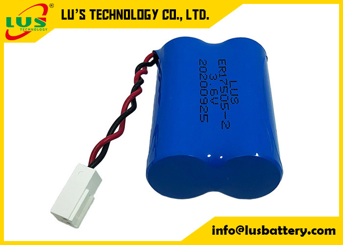 bateria de lítio ER17505 não recarregável do bloco da bateria do cloreto de Thionyl do lítio de 3.6v 6800mah