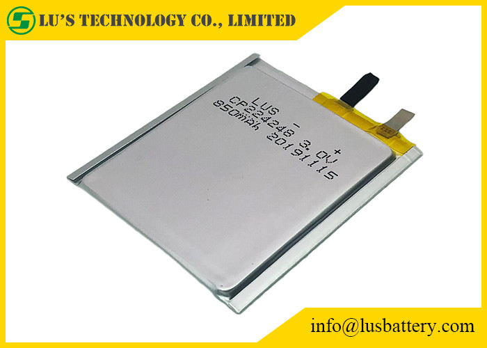 Longa vida fina da bateria CP224248 3.0v 850mah da pilha do RFID para etiquetas de Bluetooth