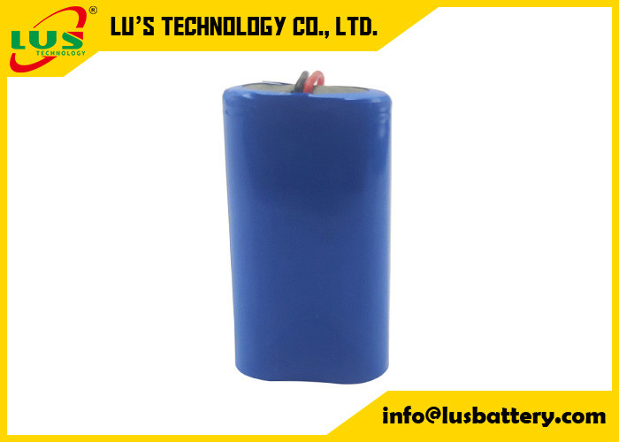 Bateria 6.4v 1.5ah do fosfato do ferro do lítio 18650 2S1P para a iluminação solar do diodo emissor de luz