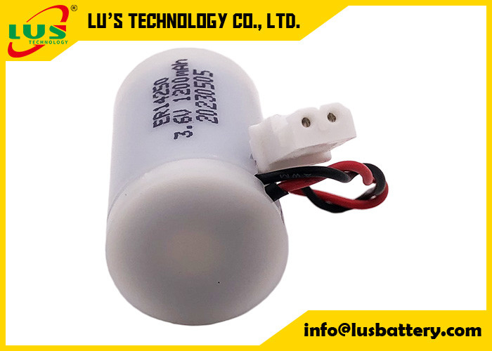 ER14250 3.6V 1200mAh 1/2-AA Célula BOBBIN ER14250 1/2 AA 3.6V Bateria primária de lítio
