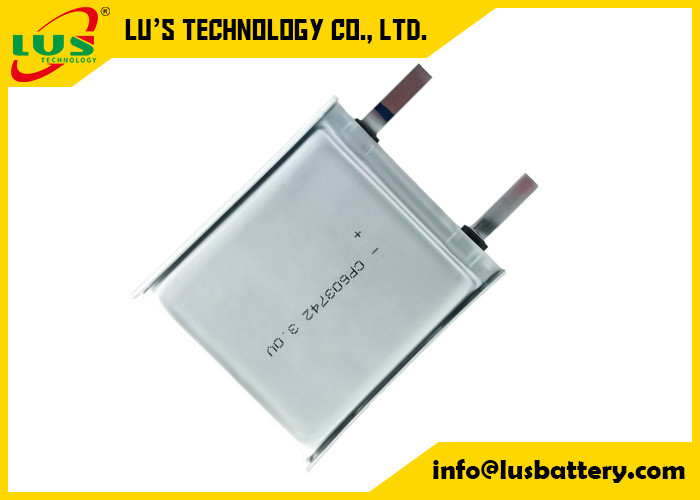 Bateria flexível de iões de lítio de 3,0 V para dispositivos digitais CP603147 LiMnO2 Bateria de células ultrafinas 3 V CP603147