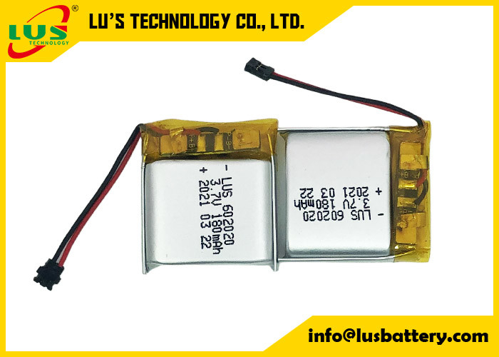 Bateria LiPo LP602020 3.7V 180mAh para Flying Spinner Bateria de li-polímero de alta densidade de energia LP602020