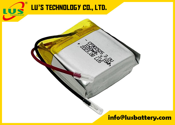 Cp902525 3,0v 1050mah Bateria Soft Limno2 CP952525 3,0V Bateria LiMnO2 Tipo de Célula de Bolsa
