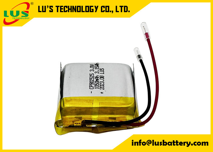 Cp902525 3,0v 1050mah Bateria Soft Limno2 CP952525 3,0V Bateria LiMnO2 Tipo de Célula de Bolsa