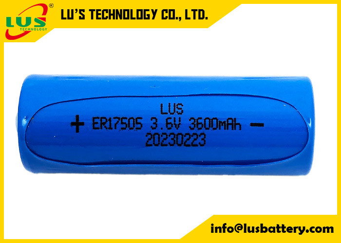 ER17505 Tamanho A 3.6V 3.6Ah Bateria não recarregável