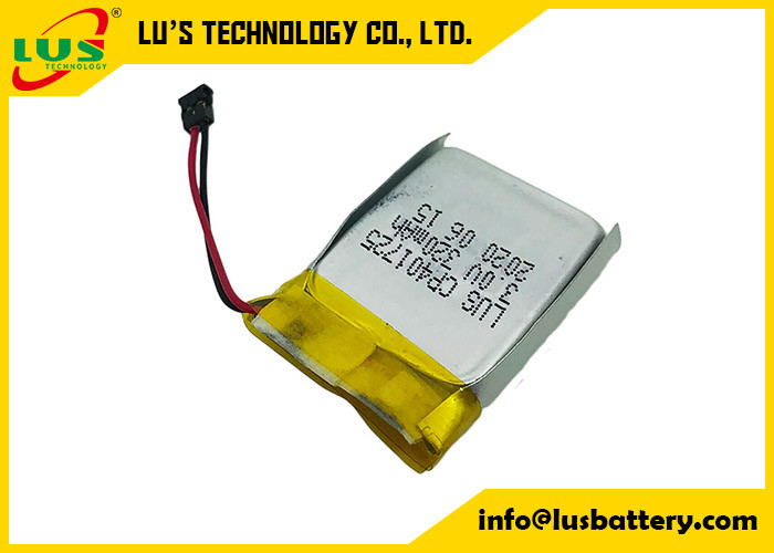 CP401825 Bateria de polímero 3.0V 320mah Li MnO2 Baterias de película ultra fina CP401725 Bateria plana para rastreador