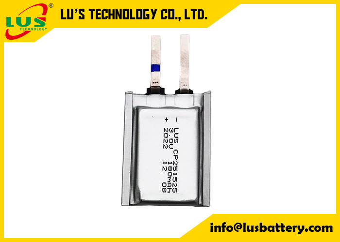 Célula ultra fina LiMnO2 3V CP251525 Bateria 150mah Célula de dióxido de lítio e manganês 3.0 Volt Bateria