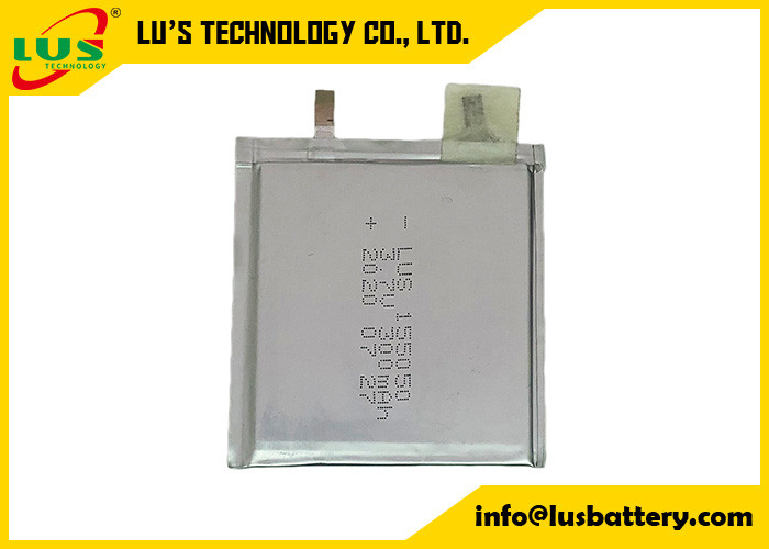 3.7v 1.11wh bateria de lipo 300mah Ultra Célula fina Baterias recarregáveis de lítio polímero LP155050