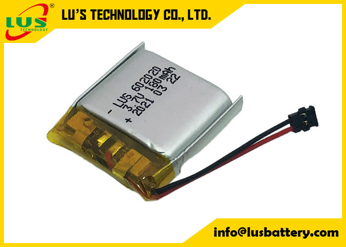 3.7V 180mAh Lipo Polymer Bateria recarregável de iões de lítio LP602020 062020 180mAh 3.7V Li Polymer Baterias