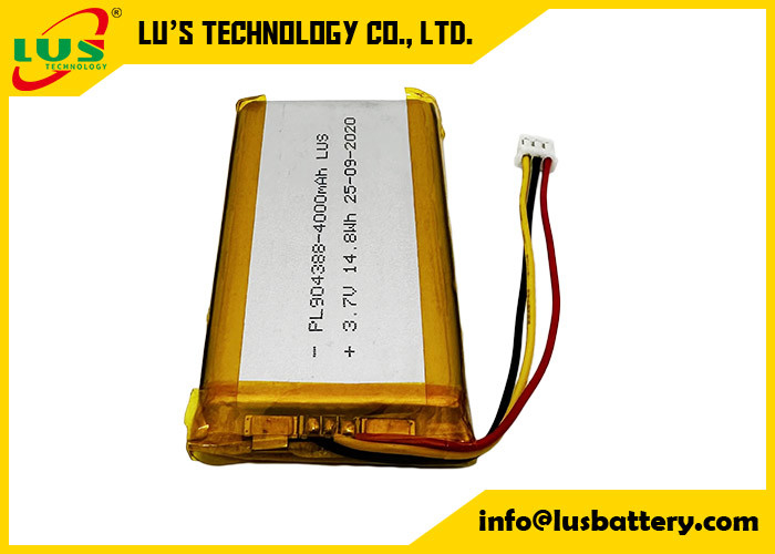 3.7 Volt 4000mAh Bateria recarregável LP904388 Bateria de iões de lítio 4000mAh 3.7V Bateria recarregável de iões de lítio polímero