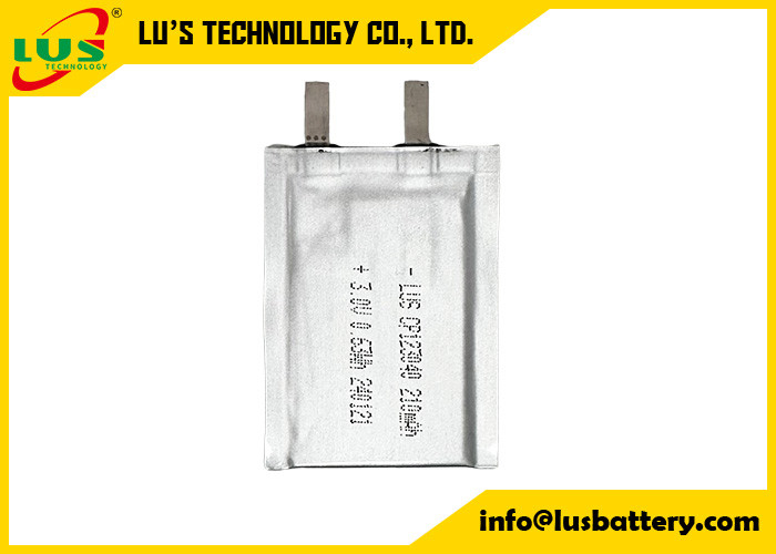 Cp123040 Bateria primária de lítio ultra fina 3.0 Volt 210mAh Bateria Li-Mno2 personalização