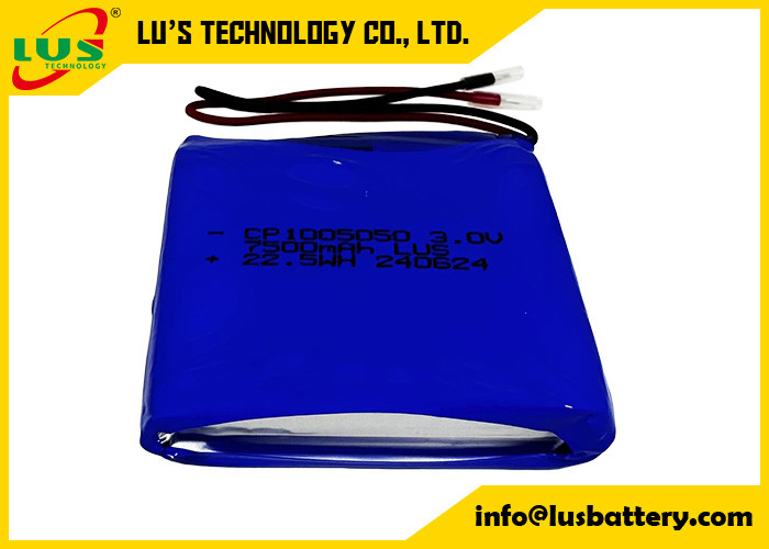 LiMnO2 Célula ultra fina 3V CP1005050 Bateria 7500mah bateria de lítio OEM para rótulos ESL