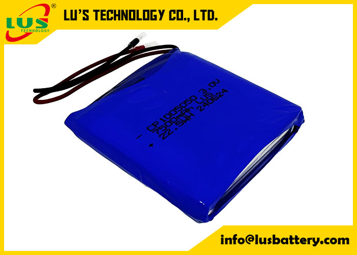 LiMnO2 Célula ultra fina 3V CP1005050 Bateria 7500mah bateria de lítio OEM para rótulos ESL