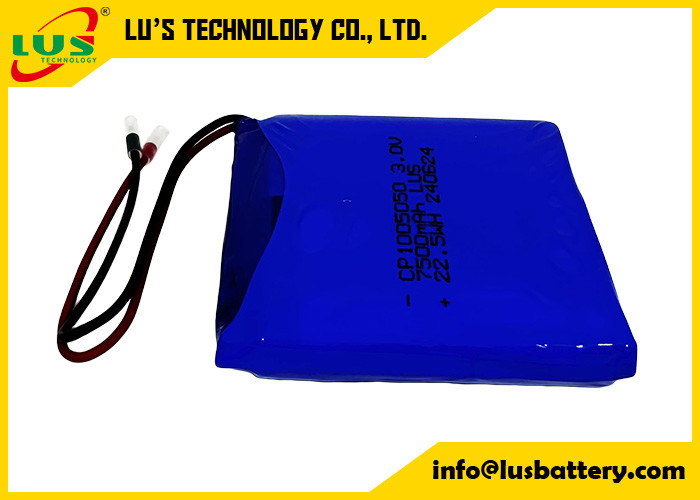 LiMnO2 Célula ultra fina 3V CP1005050 Bateria 7500mah bateria de lítio OEM para rótulos ESL
