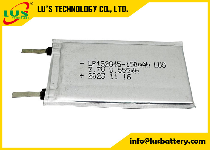 LP152845 3,7V bateria recarregável de íons de lítio de polímero 150mah Bateria LiPo LP152845 3,7V