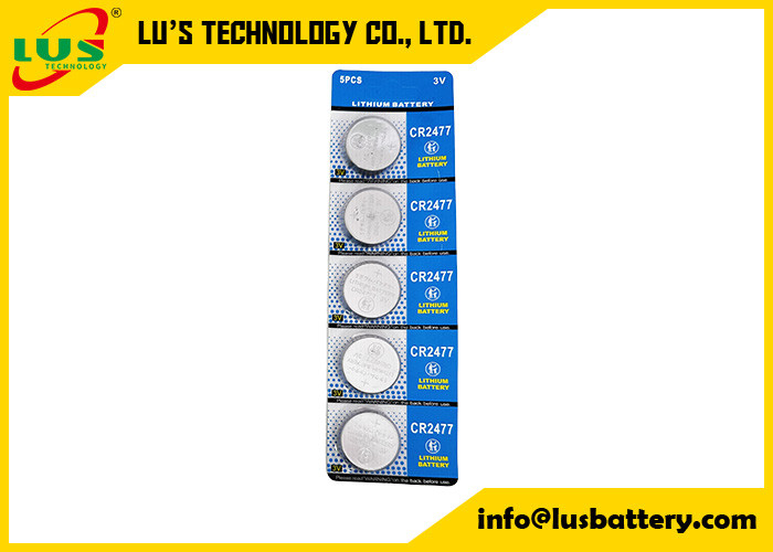 CR2477 Bateria de célula de lítio de 3 V substituição para bateria CR2477-T5 Bateria de lítio de 3,0 V baterias PLC 1100mah