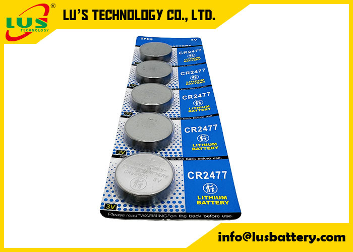 CR2477 Bateria de célula de lítio de 3 V substituição para bateria CR2477-T5 Bateria de lítio de 3,0 V baterias PLC 1100mah