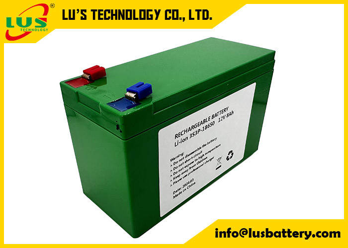 Bateria recarregável de 12V 8Ah para energia solar/eólica Baterias de íons de lítio 12 volts 8ah