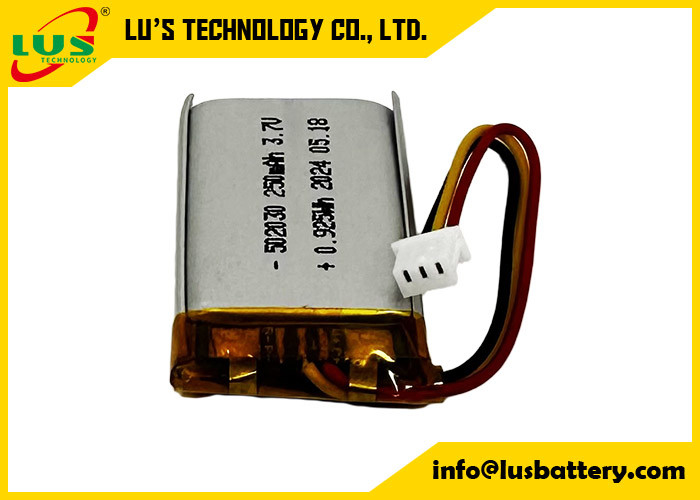 3Bateria recarregável de.7v 502030 Bateria Li Polymer LP502030 3.7V 250mAh célula recarregável fina