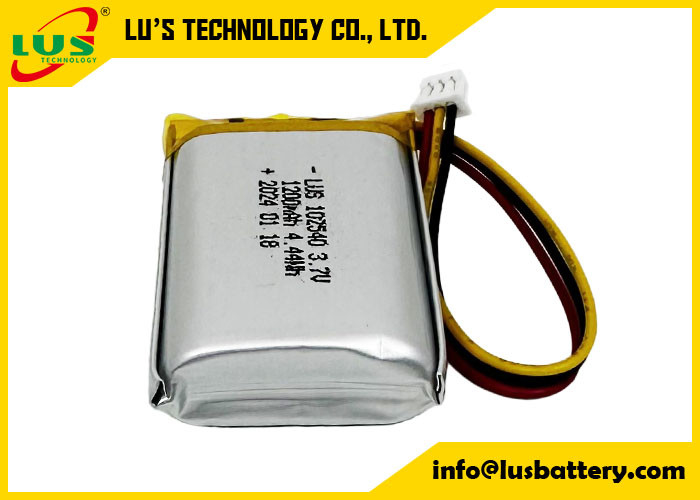 Bateria recarregável de polímero de lítio LP102540 3.7V 1200mAh 4.44Wh 3.7 V Bateria Lipo OEM