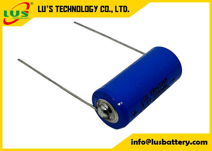 ER14335 3.6V 1.65Ah 2/3AA Bateria de Lítio Botão superior com personalização de Chumbo Axial Bateria Lisocl2 ER14335