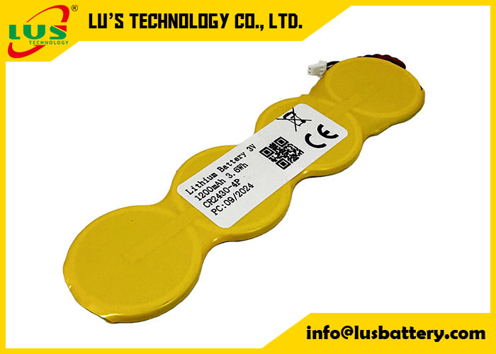 Bateria de lítio de pequeno porte 1200mah 3,0 volts Bateria de bateria de botão de lítio CR2430 1S4P