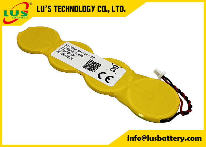 Bateria de lítio de pequeno porte 1200mah 3,0 volts Bateria de bateria de botão de lítio CR2430 1S4P