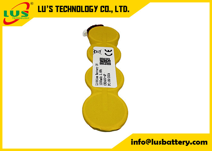 Bateria de lítio de pequeno porte 1200mah 3,0 volts Bateria de bateria de botão de lítio CR2430 1S4P