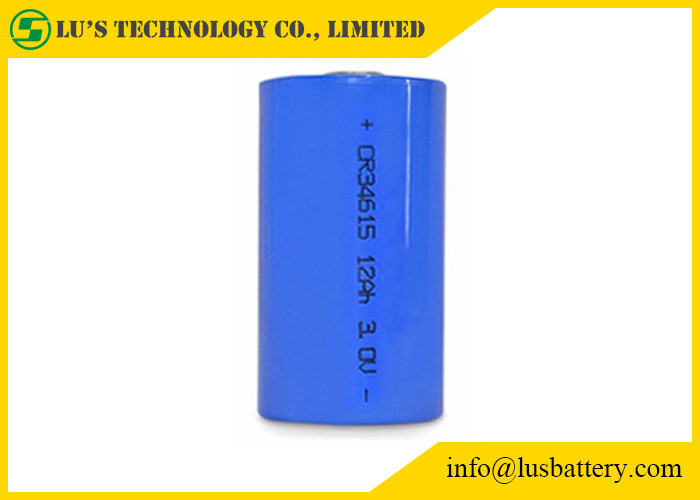 Tipo preliminar forma do poder da bateria de lítio 3.0v de CR34615 3V 12ah 12000mah CR34615 Li-MnO do cilindro do tamanho de D