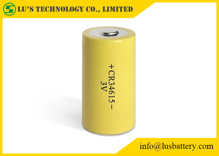 Tipo preliminar forma do poder da bateria de lítio 3.0v de CR34615 3V 12ah 12000mah CR34615 Li-MnO do cilindro do tamanho de D
