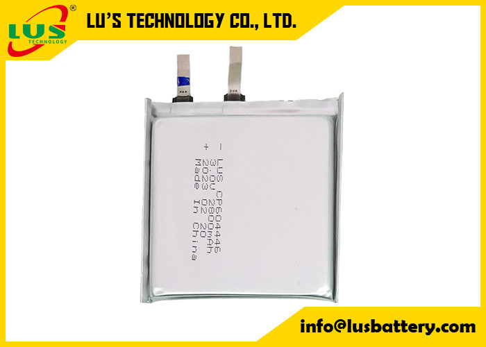 Cp604446 Limno2 Pouch Cell 3,0 volts 2800mah bateria de lítio Cp604446 bateria de célula primária