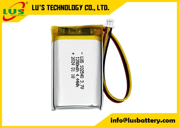 Bateria lipolímero 4.44Wh 3.7 V Baterias Lipo 1200mAh LP102540 Bateria de lítio 3.7Volt bateria