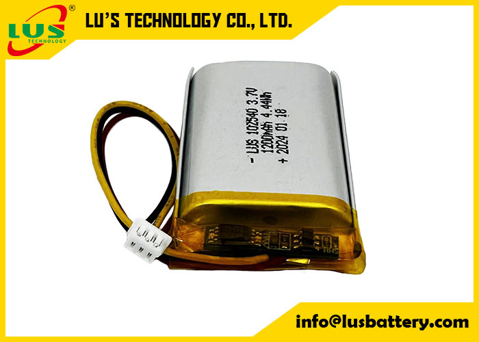 Bateria lipolímero 4.44Wh 3.7 V Baterias Lipo 1200mAh LP102540 Bateria de lítio 3.7Volt bateria