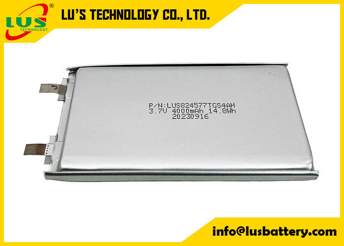 3.7V Bateria Li-Polymer 4000mAh Bateria de íons de lítio 3.6V bateria LP824577 bateria lipo OEM