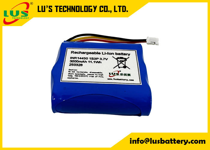 3Bateria recarregável de.7V 3000mah 14430 1S3P bateria de íons de lítio 3.6volt bateria OEM