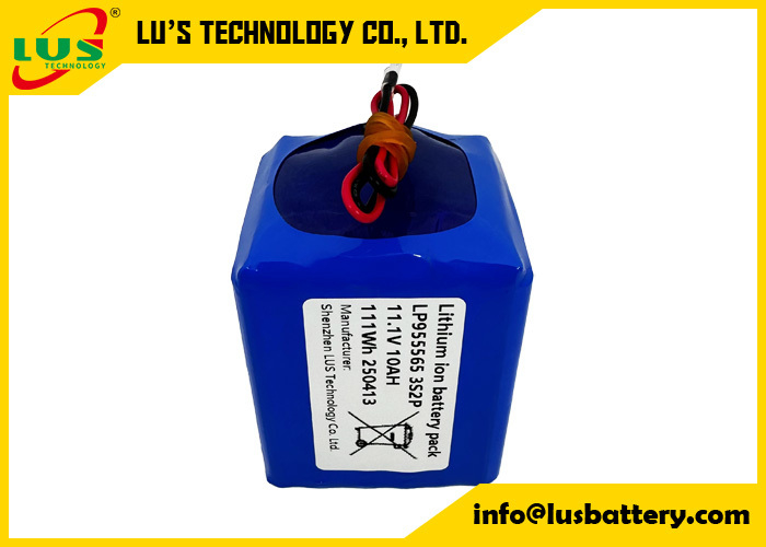 Bateria de polímero de lítio 3.7V 5000mah LP955565 3S2P bateria lipo 11volt bateria 10AH