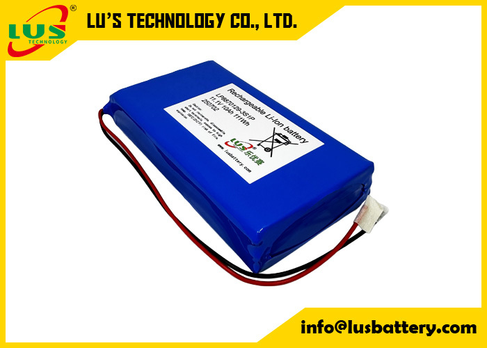 Bateria de polímero de lítio 3,7V 10000mAh LP8870129 personalizada, bateria lipo 3S1P de 11,1 volts 10AH