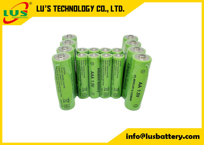 Bateria doméstica AA de 1.5V, pilha seca alcalina primária, bateria de célula AA 1.5V