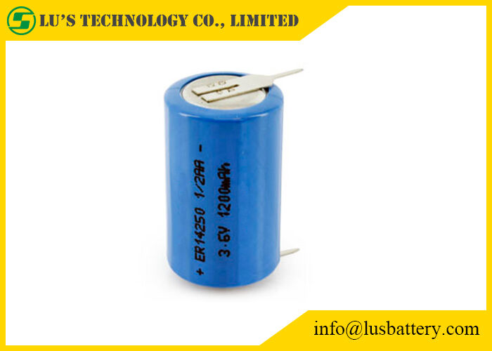 Multi pilha preliminar da função 1/2 AA ER14250M Disposable Lithium Battery 3.6V 0.75ah 750mah 3.6v