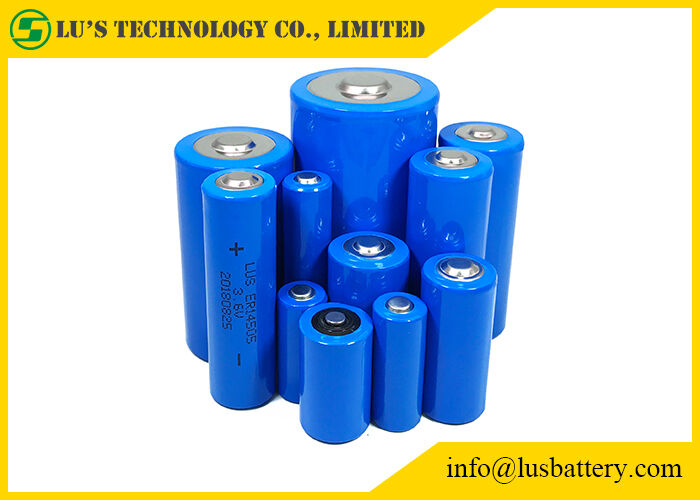 A bateria do cloreto de Thionyl do lítio da densidade de alta energia embala o lítio preliminar longo cel do batteire 3.6v do tempo de funcionamento lisocl2