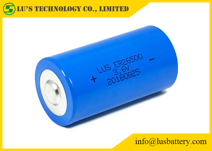 Baterias da bateria 3.6v 9000mAh lisocl2 do cloreto de Thionyl do lítio do tamanho de ER26500 C para a medida de serviço público