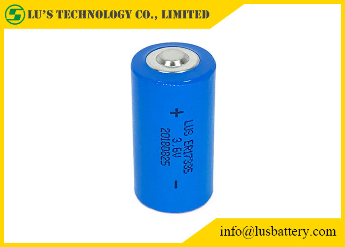 Armazenamento de medida de serviço público ER17335 1900mah 3.6V da pilha 30C do cloreto de Thionyl do lítio