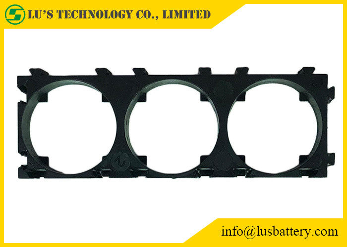 PC preto 3P do ABS do espaçador do suporte 1*3 da pilha de bateria da cor 21700