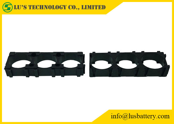 PC preto 3P do ABS do espaçador do suporte 1*3 da pilha de bateria da cor 21700