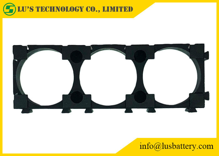 PC preto 3P do ABS do espaçador do suporte 1*3 da pilha de bateria da cor 21700