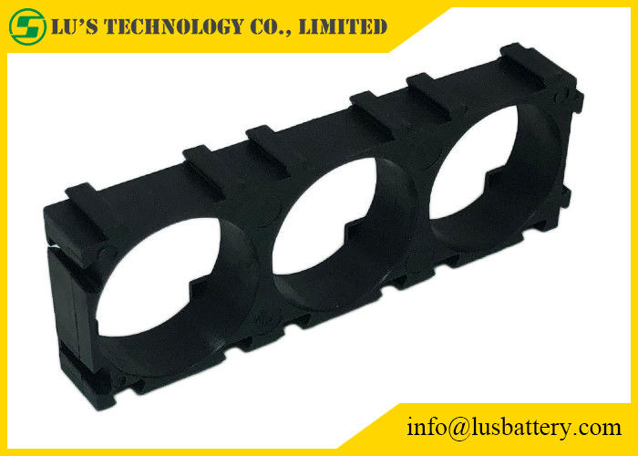 PC preto 3P do ABS do espaçador do suporte 1*3 da pilha de bateria da cor 21700
